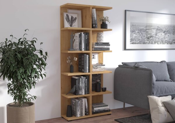 Regał otwarty wysoki biblioteczka 184 cm More 05 Dąb Artisan