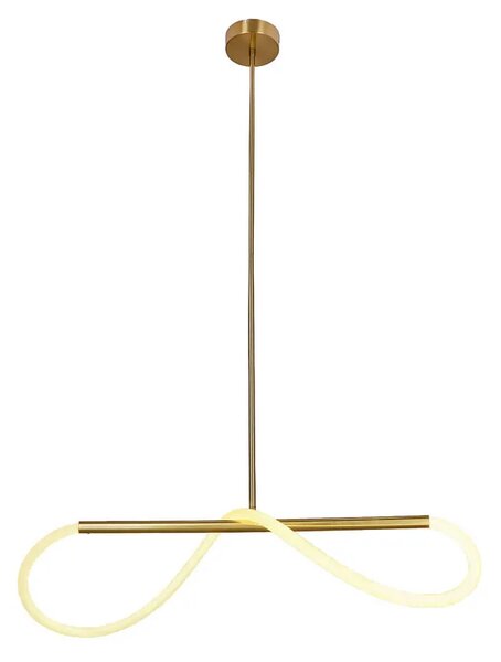 Złota modernistyczna lampa wisząca LED 80 cm - D252 C1-N35