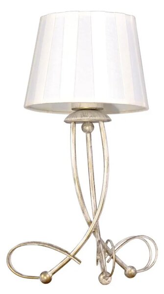 Klasyczna lampa stołowa z abażurem do salonu - 11X A802 F3-D26