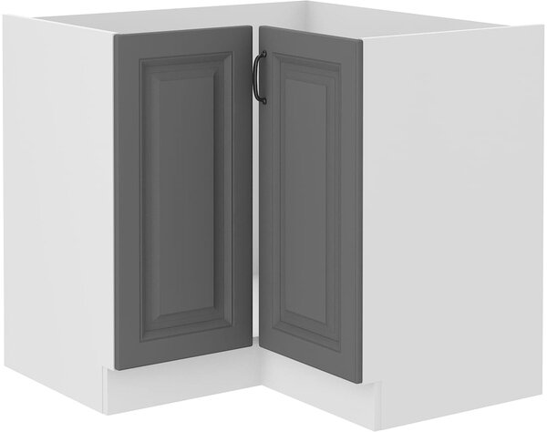 Szafka kuchenna dolna narożna STILO 89x89 DN 1F Szary/Biały