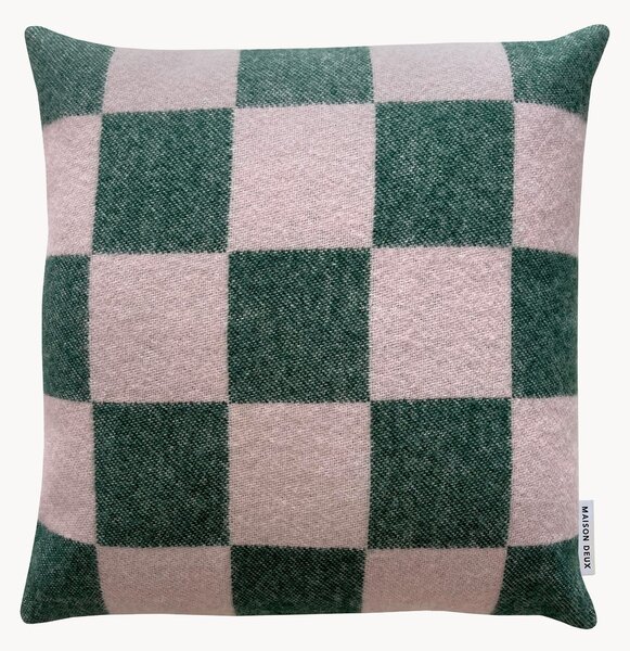 Poszewka na poduszkę z wełny Checkerboard