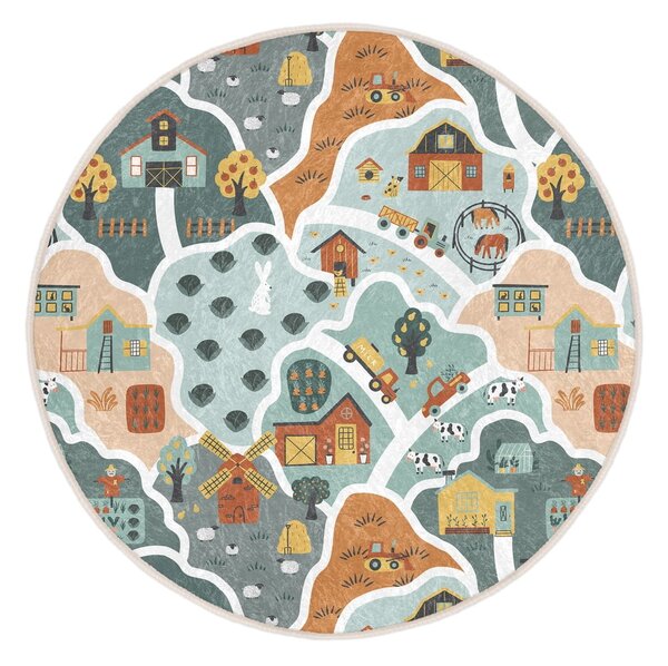 Dziecięcy dywan do zabawy odpowiedni do prania ø120 cm Farmer's Life – Mila Home