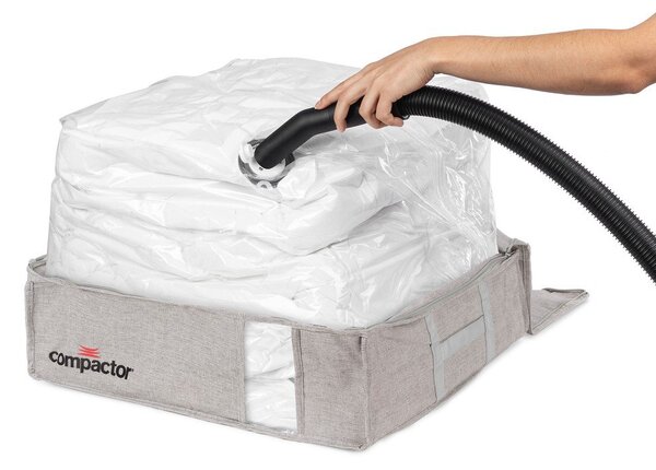 Szary pojemnik próżniowy Compactor Oxford, 145 l