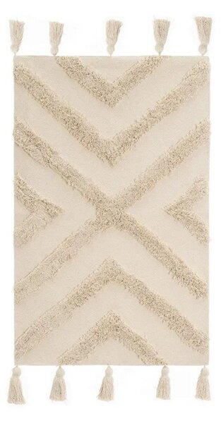 Kremowy bawełniany dywan odpowiedni do prania 50x80 cm – Casa Selección