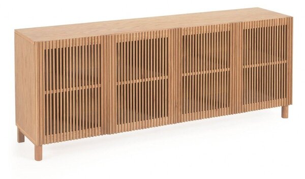 Niska komoda w dekorze dębu 180x72 cm Beyla – Kave Home