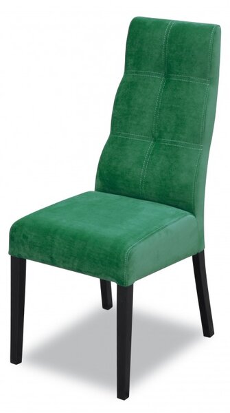 Pikowane krzesło tapicerowane do jadalni salonu RK-63 zieleń