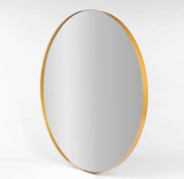 Lustro okrągłe NOOR, metalowa rama, Ø 80 cm