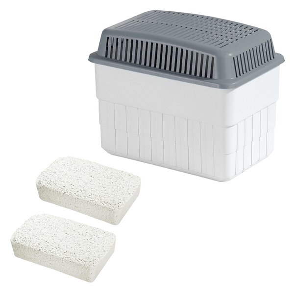 Duży pochłaniacz wilgoci z zapasowym wkładem, 2 x 1 kg