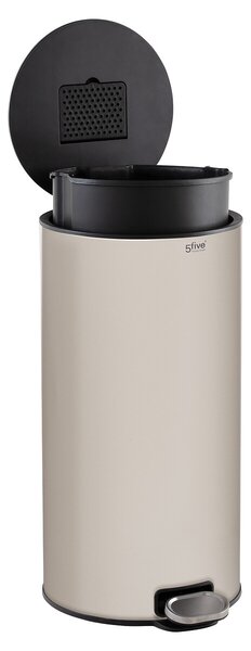 Kosz na śmieci metalowy ARGILE DELTA, z neutralizatorem zapachów, 30 l