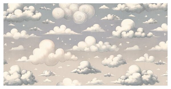 Obraz bajkowe niebo z chmurkami