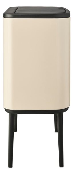 Beżowy stalowy kosz na śmieci otwierany na dotyk 36 l Bo Touch Bin – Brabantia
