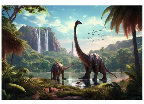 Tapeta nieznana kraina dinozaurów