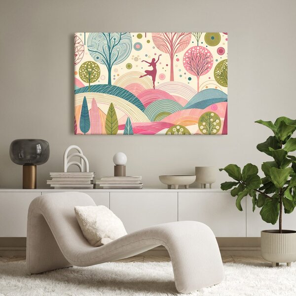 Obraz baletnica w naturze