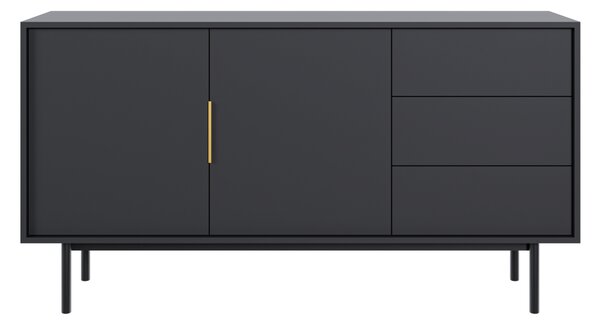Komoda VIVALA 2D3S, czarna