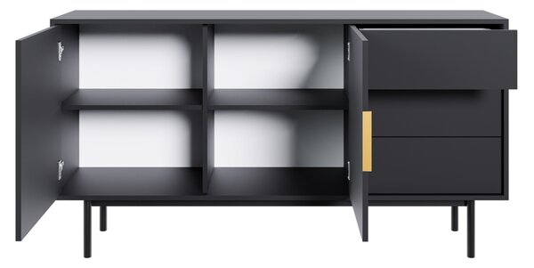 Komoda VIVALA 2D3S, czarna