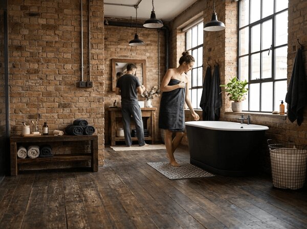 Ręcznik kąpielowy EMBORIA 70x140 cm czarny, 100% bawełna