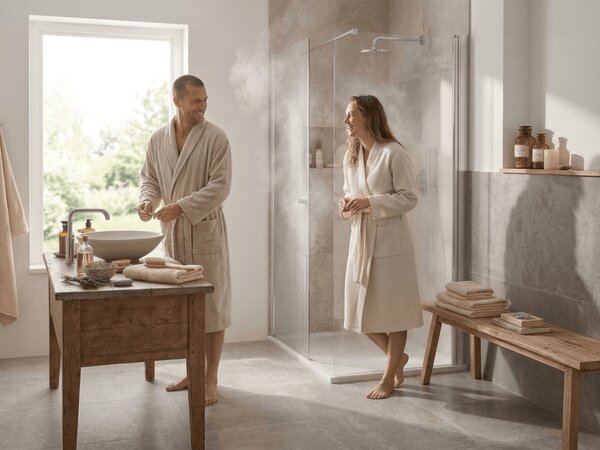 Ręcznik EMBORIA 50x100 cm beżowy, 100% bawełna