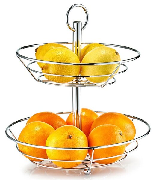 Patera na owoce, 2 poziomy - stal chromowana, ZELLER