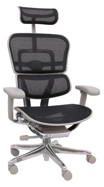 Fotel biurowy Ergohuman 2 Elite GS Black, czarny, ergonomiczny, siatkowy