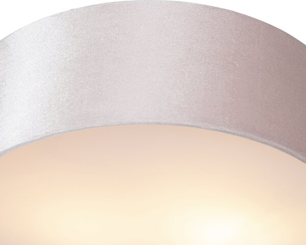 Nowoczesna lampa sufitowa różowa 30 cm ze złotym wnętrzem - Drum Oswietlenie wewnetrzne