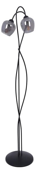 Czarno-grafitowa elegancka lampa podłogowa - A569 G6-E19