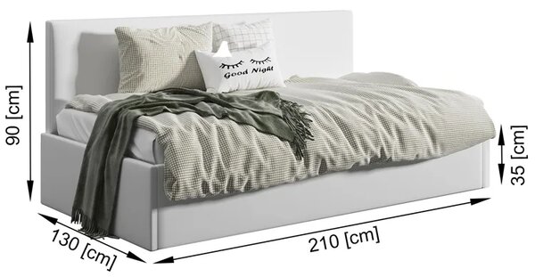 Różowa sofa młodzieżowa z oparciem C2-C39