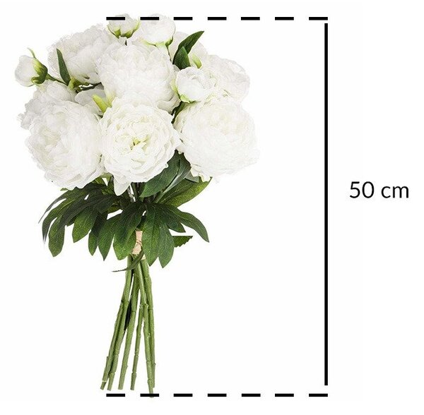 Sztuczne kwiaty Bukiet piwonii, wys. 50 cm