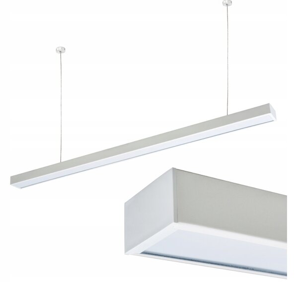 Lampa LED wisząca liniowa biurowa 150cm 50W CCD Biały