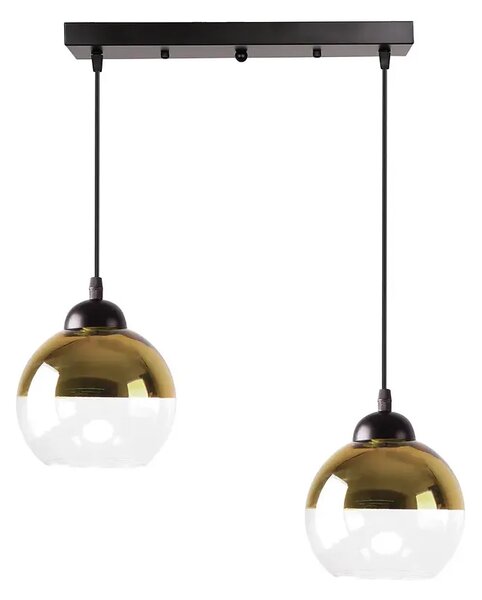 Nowoczesna czarno-złota lampa wisząca - D236 M6-Z92