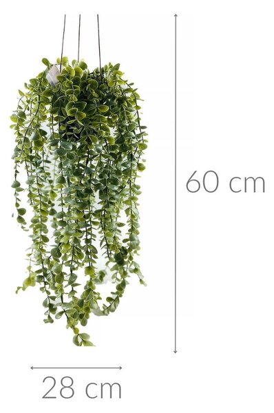 Sztuczna roślina wisząca SENECIO, 60 cm
