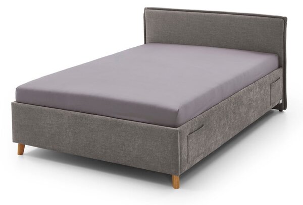 Szare tapicerowane łóżko dziecięce bez stelaża 120x200 cm Fun – Meise Möbel