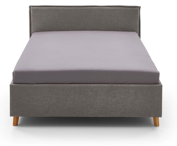 Szare tapicerowane łóżko dziecięce bez stelaża 120x200 cm Fun – Meise Möbel