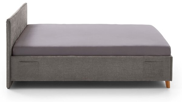 Szare tapicerowane łóżko dziecięce bez stelaża 120x200 cm Fun – Meise Möbel