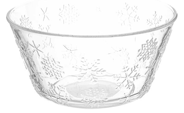 Altom Miska szklana Snowflakes 13 cm, 400 ml
