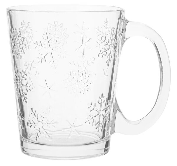 Szklany kubek Altom Płatki śniegu 300 ml