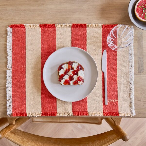 Maty stołowe zestaw 2 szt. z bawełny organicznej 36x48 cm Toppu – OYOY Living Design