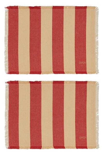 Maty stołowe zestaw 2 szt. z bawełny organicznej 36x48 cm Toppu – OYOY Living Design