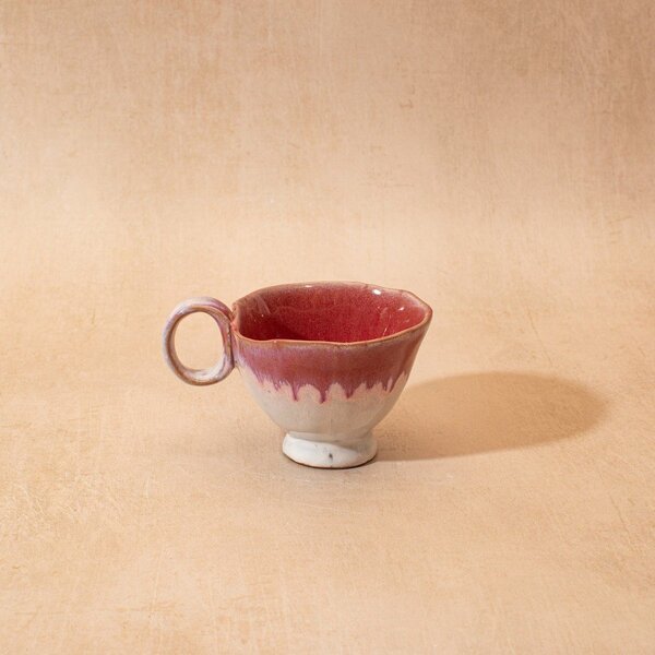 Różowa/kremowa filiżanka ceramiczna Colette – Sass & Belle