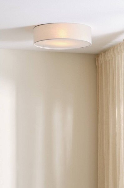 Beżowa tekstylna lampa sufitowa ø 40 cm Allan – Jotex