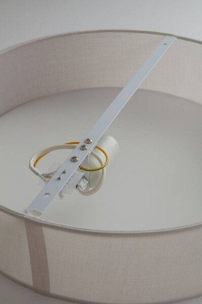 Beżowa tekstylna lampa sufitowa ø 40 cm Allan – Jotex