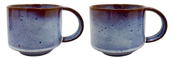 Niebieskie kubki zestaw 2 szt. z terakoty Yuka – OYOY Living Design