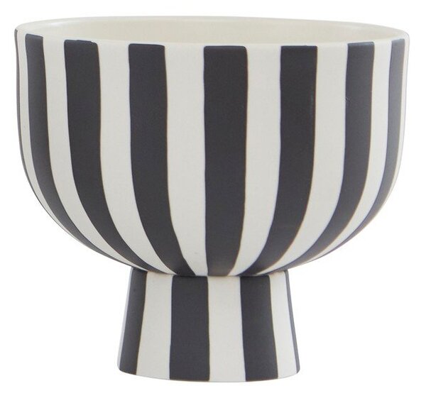 Czarno-biała kamionkowa miska do serwowania Toppu – OYOY Living Design
