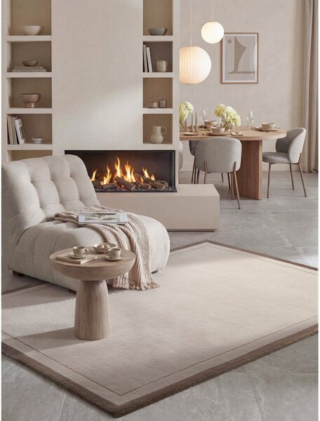 Brązowy/kremowy dywan z mieszanki wełny 160x230 cm Niko – Villeroy&Boch