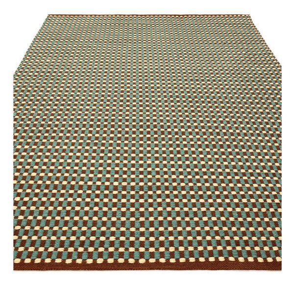 Zielononiebieski dywan z mieszanki wełny tkany ręcznie 160x230 cm Ember – MADE