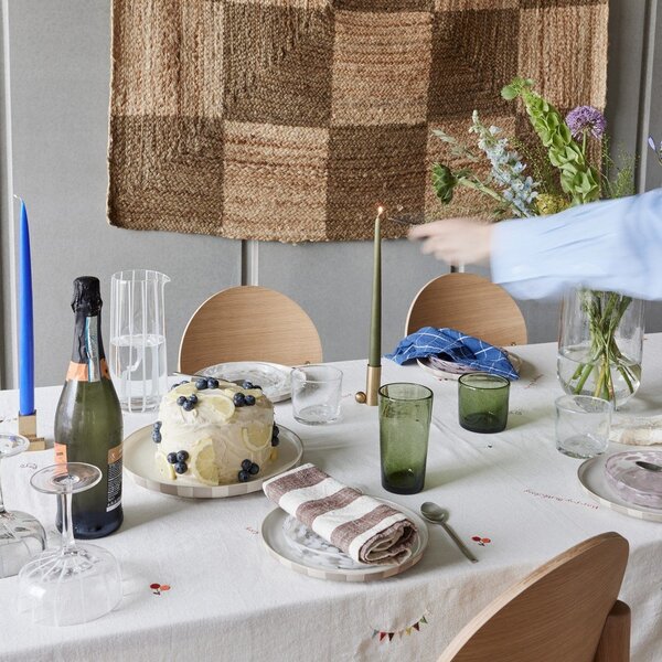Szklany ręcznie wykonany wazon (wysokość 24 cm) Kuki – OYOY Living Design
