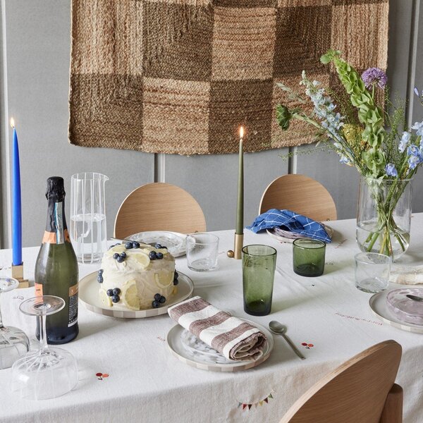 Szklany ręcznie wykonany wazon (wysokość 24 cm) Kuki – OYOY Living Design