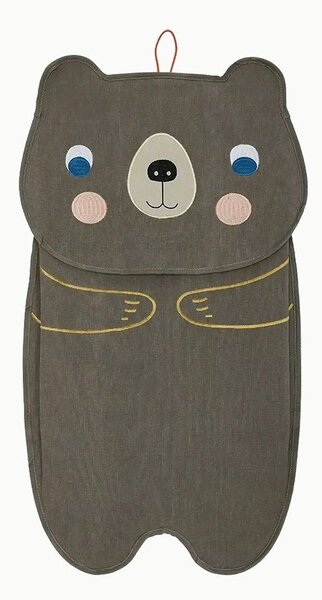 Brązowy tekstylny organizer wiszący Darling Bear – OYOY Mini