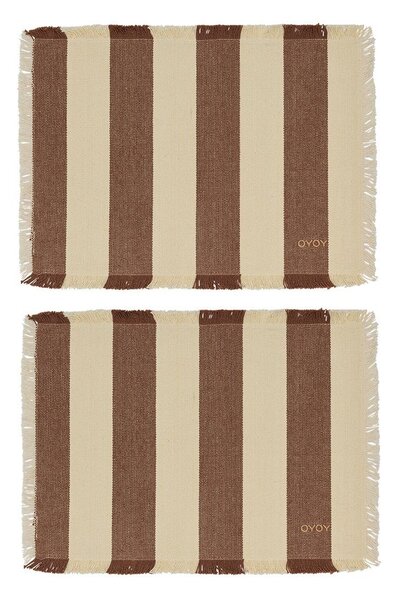 Maty stołowe zestaw 2 szt. z bawełny organicznej 36x48 cm Toppu – OYOY Living Design