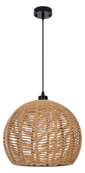 NOWOCZESNA LAMPA WISZĄCA SUFITOWA PLECIONY ŻYRANDOL BOHO 35 CM