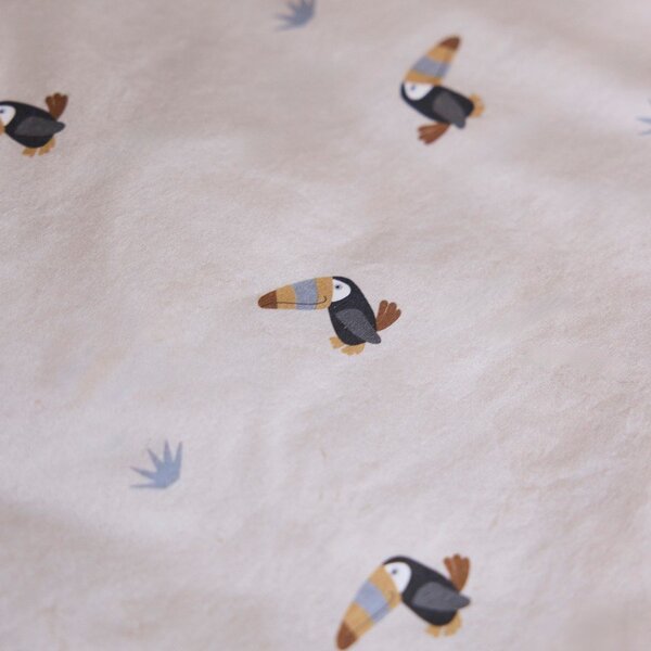 Jasnoszara bawełniana pościel dziecięca do łóżeczka 70x100 cm Toucan – OYOY Mini